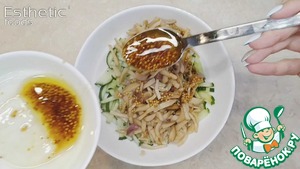 Китайский салат с грибами
